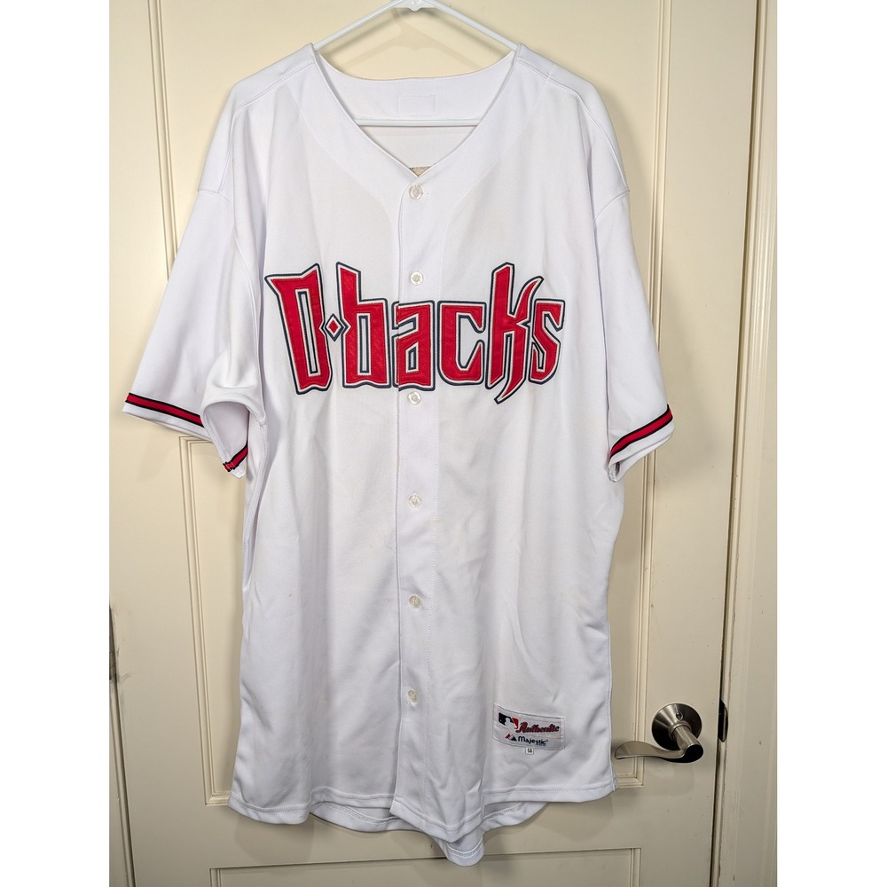 Majestic Arizona Diamondbacks Justin Upton #10 Authentic Home Jersey White 56